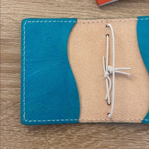 Chic Sparrow NANO Maplewood Turquoise Blue Made USA Leather Cover TN Notebook - Picture 5 of 16